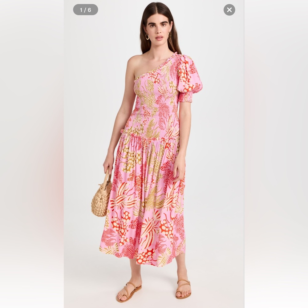 Farm Rio One Shoulder Dress